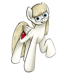 Size: 1400x1400 | Tagged: safe, artist:crashbrowns, imported from derpibooru, oc, oc only, oc:heart stabber, pegasus, pony, female, mare, raised hoof, simple background, solo, transparent background