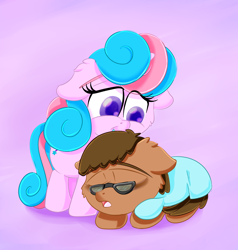 Size: 3800x4000 | Tagged: safe, artist:luciusheart, imported from derpibooru, oc, oc only, oc:nova starburst, oc:swin higherarch, pony, blanket, cute, sleeping