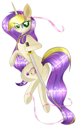 Size: 1024x1580 | Tagged: safe, artist:little-sketches, artist:php146, imported from derpibooru, oc, oc only, pony, unicorn, colored pupils, eye clipping through hair, female, katana, looking at you, mare, simple background, smiling, solo, sword, transparent background, weapon