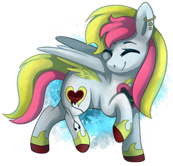 Size: 2054x1968 | Tagged: safe, artist:sacredroses-art, imported from derpibooru, oc, oc only, oc:stereo heart, pony, horseshoes, simple background, solo, transparent background