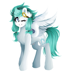 Size: 4465x4755 | Tagged: safe, artist:starartcreations, imported from derpibooru, oc, oc only, oc:arioso, pony, absurd resolution, fluffy, goggles, one eye closed, simple background, solo, transparent background