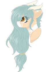 Size: 2048x3000 | Tagged: safe, artist:cinnamontee, imported from derpibooru, oc, oc only, oc:forest keeper, dracony, hybrid, bust, female, high res, portrait, simple background, solo, transparent background