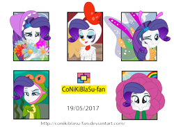 Size: 1928x1409 | Tagged: safe, artist:conikiblasu-fan, imported from derpibooru, rarity, equestria girls, forever filly, c:, clothes, costume, equestria girls interpretation, female, flower, flower costume, flowerity, frog costume, glimmer wings, little bo peep, one eye closed, rarichicken, rarifly (costume), ribbity, simple background, smiling, solo, squishy cheeks, transparent background, wink