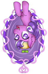 Size: 1024x1568 | Tagged: safe, artist:saturnstar14, imported from derpibooru, screwball, pony, bust, female, portrait, simple background, solo, transparent background, upside down