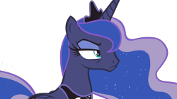 Size: 3840x2160 | Tagged: safe, imported from derpibooru, princess luna, pony, a royal problem, female, grumpy, simple background, solo, transparent background, vector