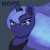 Size: 1000x1000 | Tagged: safe, artist:bajanic, imported from derpibooru, princess luna, pony, a royal problem, female, frown, looking at you, scene interpretation, scrunchy face, simple background, solo