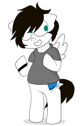 Size: 2000x3000 | Tagged: safe, artist:saveraedae, imported from derpibooru, oc, oc:markey malarkey, pegasus, pony, bipedal, ponified, simple background, solo, the mark side, transparent background