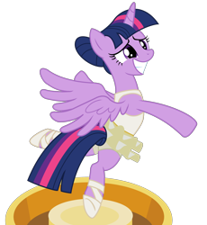 Size: 1988x2160 | Tagged: safe, artist:lifes-remedy, artist:remcmaximus, imported from derpibooru, twilight sparkle, alicorn, pony, a royal problem, ballerina, clothes, cute, female, grin, hair bun, implied tail hole, mare, music box, sheepish, sheepish grin, simple background, skirt, smiling, solo, squee, stressed, transparent background, tutu, twilarina, twilight sparkle (alicorn), twilight stalker, upskirt, vector