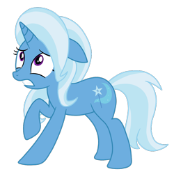 Size: 1000x1000 | Tagged: safe, artist:luckyclau, imported from derpibooru, trixie, pony, unicorn, alternate hairstyle, alternate universe, female, mare, raised hoof, simple background, solo, transparent background, vector