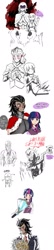 Size: 416x1915 | Tagged: safe, artist:patty-plmh, imported from derpibooru, king sombra, twilight sparkle, human, blushing, clothes, comic, female, flower, humanized, male, reading, shipping, straight, suit, twibra