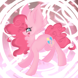 Size: 1000x1000 | Tagged: safe, artist:stardrawthepony, imported from derpibooru, pinkie pie, pony, female, impossibly large ears, neck fluff, solo