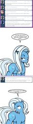 Size: 417x1550 | Tagged: safe, artist:dekomaru, imported from derpibooru, trixie, pony, tumblr:ask twixie, ask, comic, female, plump, simple background, solo, tumblr, white background