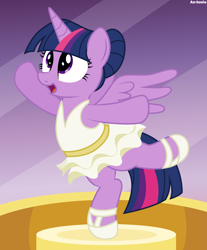 Size: 4131x5000 | Tagged: safe, artist:an-tonio, derpibooru exclusive, imported from derpibooru, twilight sparkle, alicorn, pony, a royal problem, absurd resolution, ballerina, clothes, cute, dress, female, skirt, solo, tutu, twiabetes, twilarina, twilight sparkle (alicorn)