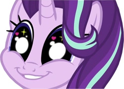 Size: 1002x720 | Tagged: safe, imported from derpibooru, starlight glimmer, pony, unicorn, equestria girls, spoiler:eqg specials, eye, face, female, heart eyes, mare, smiling, solo, starry eyes, vector, wingding eyes