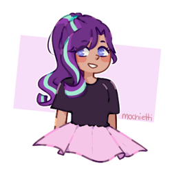 Size: 390x390 | Tagged: safe, artist:mochietti, imported from derpibooru, starlight glimmer, human, clothes, female, humanized, solo