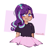 Size: 390x390 | Tagged: safe, artist:mochietti, imported from derpibooru, starlight glimmer, human, clothes, female, humanized, solo