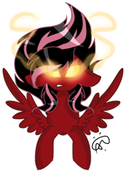 Size: 486x669 | Tagged: safe, artist:gallantserver, artist:thepegasisterpony, imported from derpibooru, oc, oc only, pegasus, pony, female, glowing eyes, mare, simple background, solo, transparent background