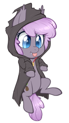 Size: 861x1531 | Tagged: safe, artist:higgly-chan, imported from derpibooru, oc, oc only, oc:sirocca, bat pony, pony, cultist, cute, cute little fangs, etrian odyssey, fangs, hexer, mlem, simple background, solo, tongue out, transparent background