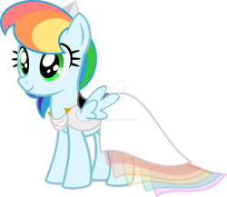 Size: 1600x1389 | Tagged: safe, artist:nstone53, imported from derpibooru, oc, oc only, oc:prism, pegasus, pony, fanfic:daughter of discord, clothes, dress, female, gala dress, mare, offspring, parent:rainbow dash, parent:soarin', parents:soarindash, simple background, solo, transparent background, watermark