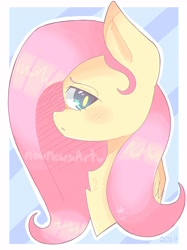 Size: 1478x1978 | Tagged: safe, artist:mewmewsart, imported from derpibooru, fluttershy, pony, bust, female, portrait, solo