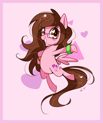 Size: 1000x1189 | Tagged: safe, artist:ipun, imported from derpibooru, oc, oc only, oc:sparkle bliss, pegasus, pony, female, glasses, heart eyes, mare, solo, wingding eyes