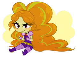 Size: 795x599 | Tagged: safe, artist:rileyav, edit, imported from derpibooru, adagio dazzle, equestria girls, rainbow rocks, adorabolical, adoragio, blushing, chibi, clothes, cute, evil grin, female, fingerless gloves, gloves, grin, jewelry, necklace, simple background, smiling, solo, transparent background