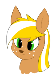 Size: 322x444 | Tagged: safe, artist:deerdraw, imported from derpibooru, oc, oc only, oc:terra byte, deer, deer pony, original species, angry, bust, female, simple background, solo, white background