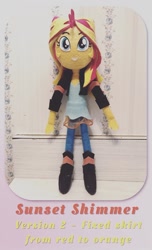 Size: 757x1241 | Tagged: safe, artist:lucaspratt, imported from derpibooru, sunset shimmer, equestria girls, collage, female, plushie, solo