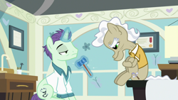 Size: 1920x1080 | Tagged: safe, imported from derpibooru, screencap, dr. steth, geri, pony, a flurry of emotions, doctor, magic, ponyville hospital