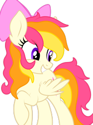 Size: 2048x2732 | Tagged: safe, artist:prismaticstars, imported from derpibooru, oc, oc only, oc:sunkist, pegasus, pony, bow, female, hair bow, high res, mare, simple background, solo, transparent background, vector