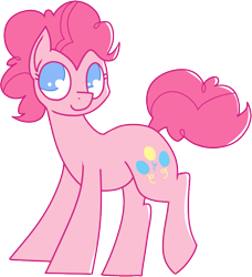 Size: 685x752 | Tagged: safe, artist:amazingmollusk, imported from derpibooru, pinkie pie, pony, female, mane, pie daily, short hair, simple background, solo, transparent background