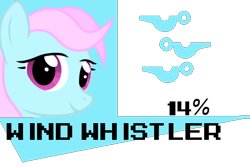 Size: 600x400 | Tagged: safe, artist:mega-poneo, imported from derpibooru, wind whistler, cutie mark, damage meter, female, g1, g1 to g4, g4, generation leap, simple background, solo, super smash bros., transparent background, video game