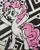 Size: 1024x1281 | Tagged: safe, artist:project-parallel, imported from derpibooru, pinkie pie, pony, abstract background, female, solo, traditional art