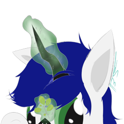 Size: 894x894 | Tagged: safe, artist:dotdotdotfreak, imported from derpibooru, oc, oc only, oc:softshell, changeling, hybrid, camouflage, magic, master of disguise, perfectly hidden, simple background, sneaky, solo, transparent background