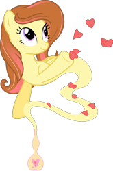 Size: 6400x9725 | Tagged: safe, artist:parclytaxel, imported from derpibooru, oc, oc only, oc:milana roseta, genie, genie pony, pegasus, pony, .svg available, absurd resolution, bottle, female, flower, heart, mare, petals, raised hoof, rose, scattering, simple background, smiling, solo, transparent background, vector