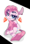 Size: 1497x2203 | Tagged: safe, artist:peachesandcreamated, imported from derpibooru, pinkie pie, pony, collar, ear piercing, earring, female, jewelry, piercing, pinkamena diane pie, punkamena, sharp teeth, solo, teeth