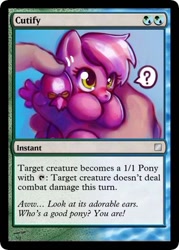 Size: 375x523 | Tagged: safe, imported from derpibooru, oc, oc only, human, card, ccg, cute, hand, magic the gathering, trading card, who's a good pony