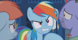 Size: 1240x645 | Tagged: safe, imported from derpibooru, screencap, bow hothoof, rainbow dash, windy whistles, pony, parental glideance, angry, locker room, rage, rainbow dash's parents, windyhoof