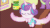 Size: 600x337 | Tagged: safe, imported from derpibooru, screencap, princess flurry heart, spike, pony, a flurry of emotions, animated, baby, cloth diaper, cute, diaper, discovery family logo, female, flapping, flurrybetes, gif, levitation, magic, pretending to be a bear, safety pin, solo, teddy bear, telekinesis