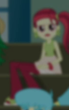 Size: 140x221 | Tagged: safe, imported from derpibooru, screencap, bright idea, rose heart, sweet leaf, equestria girls, rainbow rocks, bracelet, cropped, ear piercing, earring, high heels, jewelry, looking at you, op i can't see shit, out of focus, piercing