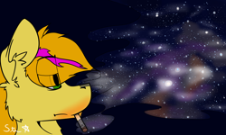 Size: 5000x3000 | Tagged: safe, artist:starrypallet, imported from derpibooru, oc, oc only, oc:obsolete tech, pony, absurd resolution, high, male, sky, solo, stallion, stars, universe