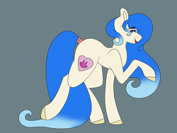 Size: 4800x3600 | Tagged: safe, artist:midnight-drip, imported from derpibooru, oc, oc only, oc:sundance, earth pony, pony, absurd resolution, earth pony oc, female, high res, magical lesbian spawn, mare, offspring, parent:coco pommel, parent:sapphire shores, parents:sapphirepommel, simple background, solo