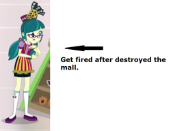 Size: 836x642 | Tagged: safe, imported from derpibooru, juniper montage, equestria girls, mirror magic, spoiler:eqg specials, grammar error, image macro, meme