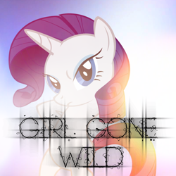 Size: 800x800 | Tagged: safe, artist:penguinsn1fan, artist:sirleandrea, imported from derpibooru, rarity, pony, cover, girls gone wild, madonna, parody