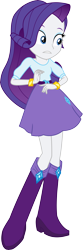 Size: 3000x9026 | Tagged: safe, artist:aqua-pony, imported from derpibooru, rarity, equestria girls, absurd resolution, boots, clothes, eyeshadow, female, makeup, shoes, simple background, skirt, solo, transparent background, vector