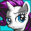 Size: 102x102 | Tagged: artist needed, safe, imported from derpibooru, rarity, pony, pixel art, pixelcanvas