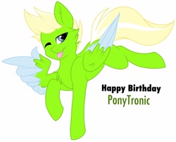 Size: 1280x1032 | Tagged: safe, artist:melodytheartpony, imported from derpibooru, oc, oc only, pony, birthday, ponytronic, simple background, white background