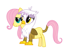 Size: 2093x1555 | Tagged: safe, artist:theunknowenone1, imported from derpibooru, fluttershy, gilda, hippogriff, pony, alternate universe, conjoined, female, fusion, gildashy, lesbian, multiple heads, shipping, siblings, simple background, sisters, two heads, we have become one, white background