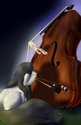 Size: 3300x5100 | Tagged: safe, artist:m_d_quill, imported from derpibooru, octavia melody, pony, absurd resolution, bow (instrument), cello, cello bow, musical instrument