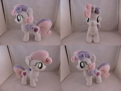 Size: 1597x1199 | Tagged: safe, artist:little-broy-peep, imported from derpibooru, sweetie belle, pony, unicorn, female, filly, irl, photo, plushie, solo